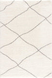 7' X 9' Ivory Modern Uneven Lattice Area Rug - Homeroots - Flyclothing LLC