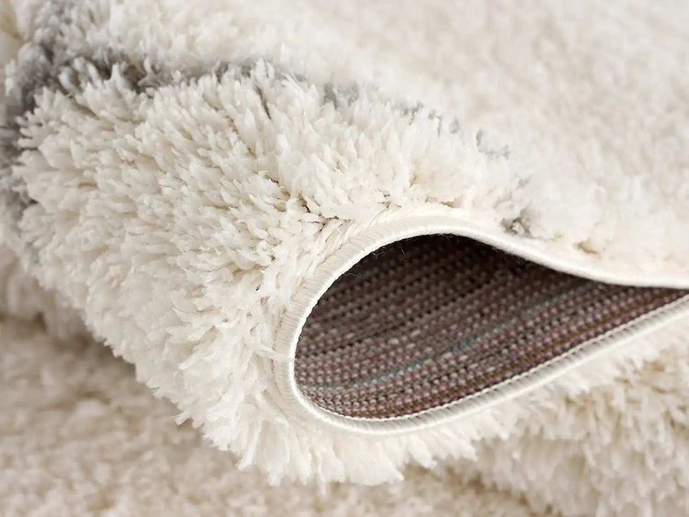 7' X 9' Ivory Modern Uneven Lattice Area Rug - Homeroots - Flyclothing LLC