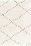 8' X 11' Ivory Modern Uneven Lattice Area Rug - Homeroots - Flyclothing LLC