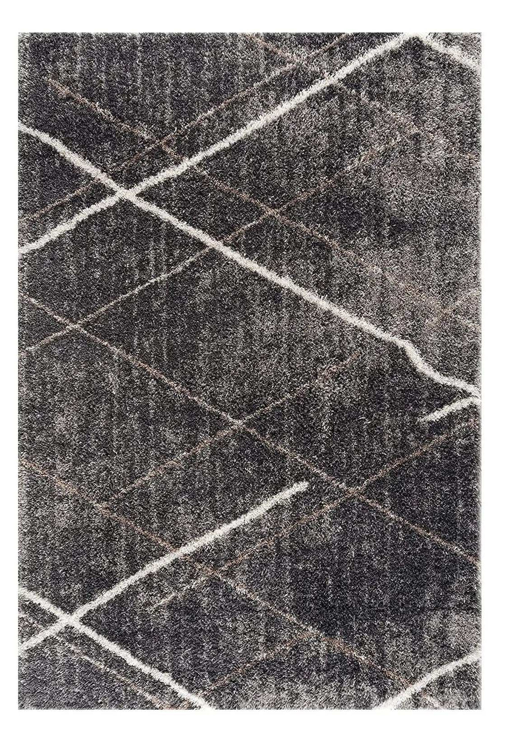 3' X 5' Gray Modern Distressed Lines Area Rug - Homeroots - Flyclothing LLC