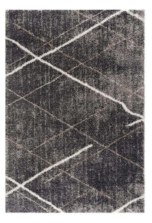 3' X 5' Gray Modern Distressed Lines Area Rug - Homeroots - Flyclothing LLC