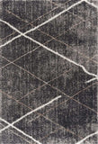 7' X 9' Gray Modern Distressed Lines Area Rug - Homeroots - Flyclothing LLC