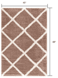 4' X 6' Beige Geometric Area Rug - Homeroots - Flyclothing LLC