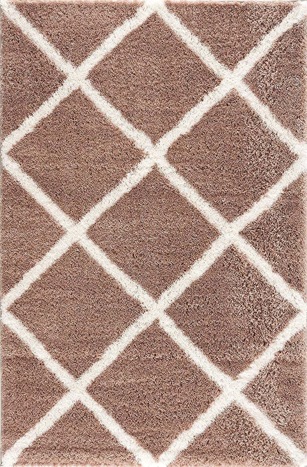 5' X 8' Beige Geometric Area Rug - Homeroots - Flyclothing LLC