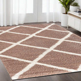 5' X 8' Beige Geometric Area Rug - Homeroots - Flyclothing LLC