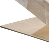 5" Optical Glass Cube And Gold Sculpture - Homeroots