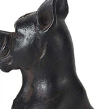 Black Resin Boxer Dog Shaped Decor Piece - Homeroots - Flyclothing LLC
