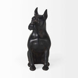 Black Resin Boxer Dog Shaped Decor Piece - Homeroots - Flyclothing LLC