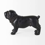 Black Resin Bulldog Sculpture - Homeroots - Flyclothing LLC