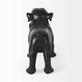 Black Resin Bulldog Sculpture - Homeroots - Flyclothing LLC