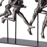Black Resin Sprinters Sculpture - Homeroots - Flyclothing LLC