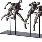 Black Resin Sprinters Sculpture - Homeroots - Flyclothing LLC