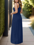 Full Size Grecian Neck Dress with Pockets - Trendsi - Flyclothing LLC