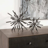 Petite Black Metal Spiked Sculpture - Homeroots - Flyclothing LLC