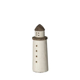 White Petite Rustic Wooden Lighthouse - Homeroots - Flyclothing LLC