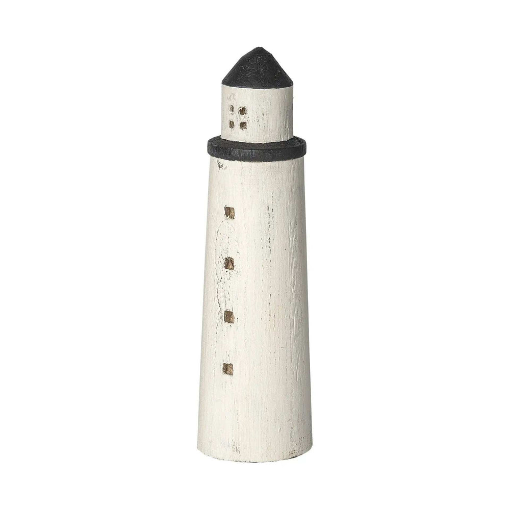 White Jumbo Rustic Wooden Lighthouse - Homeroots - Flyclothing LLC