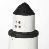 White Jumbo Rustic Wooden Lighthouse - Homeroots - Flyclothing LLC