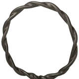Petite Black Metal Braided Sculpture - Homeroots - Flyclothing LLC
