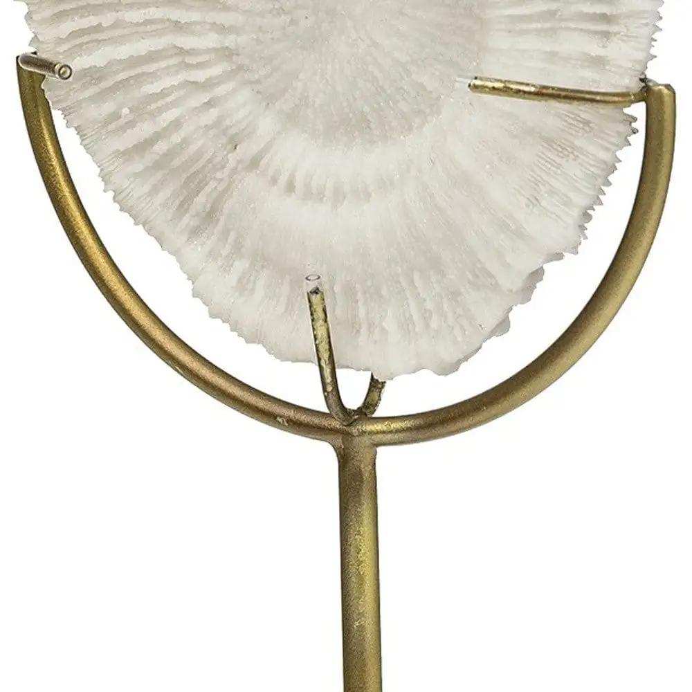 White And Gold Coastal Sculpture - Homeroots - Flyclothing LLC
