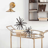 Set Of Two Black Metal Linear Abstract Sculptures - Homeroots - Flyclothing LLC