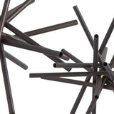 Set Of Two Black Metal Linear Abstract Sculptures - Homeroots - Flyclothing LLC