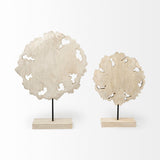 22" White Metal Sculpture - Homeroots