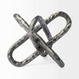 Silver Metal Chain Link Sculpture - Homeroots - Flyclothing LLC