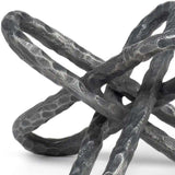 Silver Metal Chain Link Sculpture - Homeroots - Flyclothing LLC