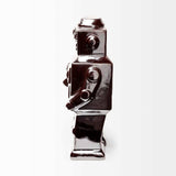 Silver Metal Robot Shaped Sculpture - Homeroots - Flyclothing LLC