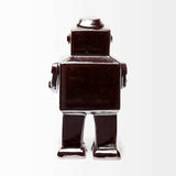 Silver Metal Robot Shaped Sculpture - Homeroots - Flyclothing LLC