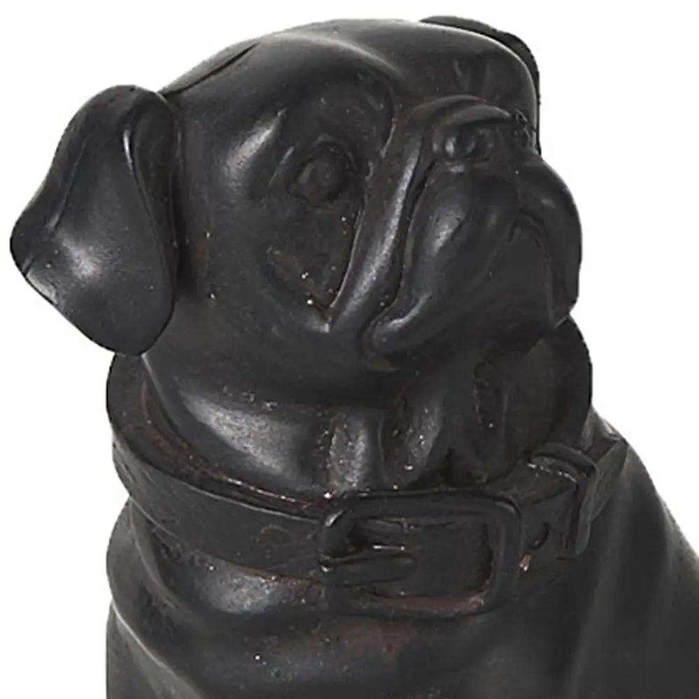 Black Resin Pug Dog Sculpture - Homeroots - Flyclothing LLC