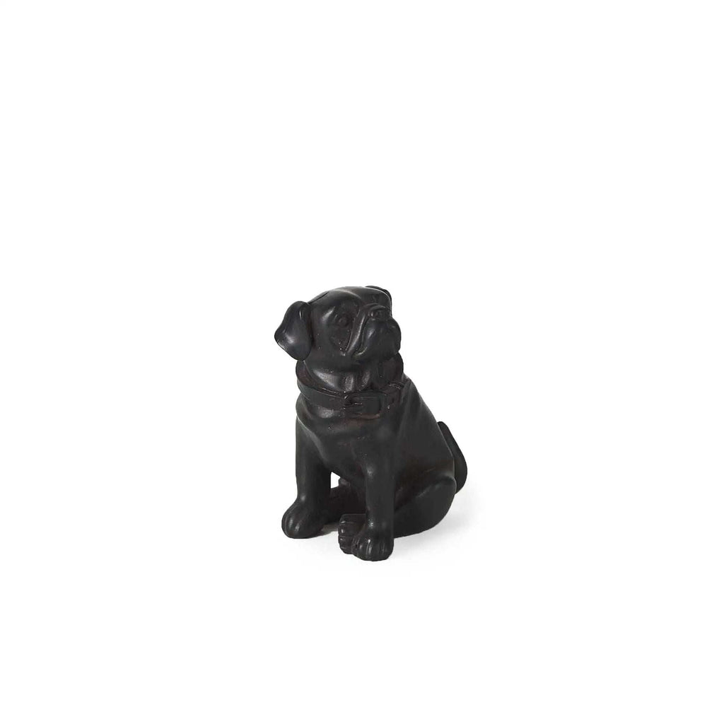 Black Resin Pug Dog Sculpture - Homeroots - Flyclothing LLC