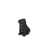Black Resin Pug Dog Sculpture - Homeroots - Flyclothing LLC