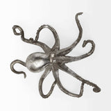 Petite Silver Resin Octopus Sculpture - Homeroots - Flyclothing LLC