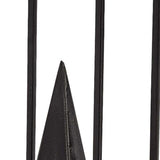 Black Metal Framed Pyramid Sculpture - Homeroots - Flyclothing LLC