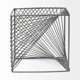 Contemporary Gray Metal Cubed Decor Piece - Homeroots - Flyclothing LLC