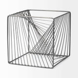 Contemporary Gray Metal Cubed Decor Piece - Homeroots - Flyclothing LLC
