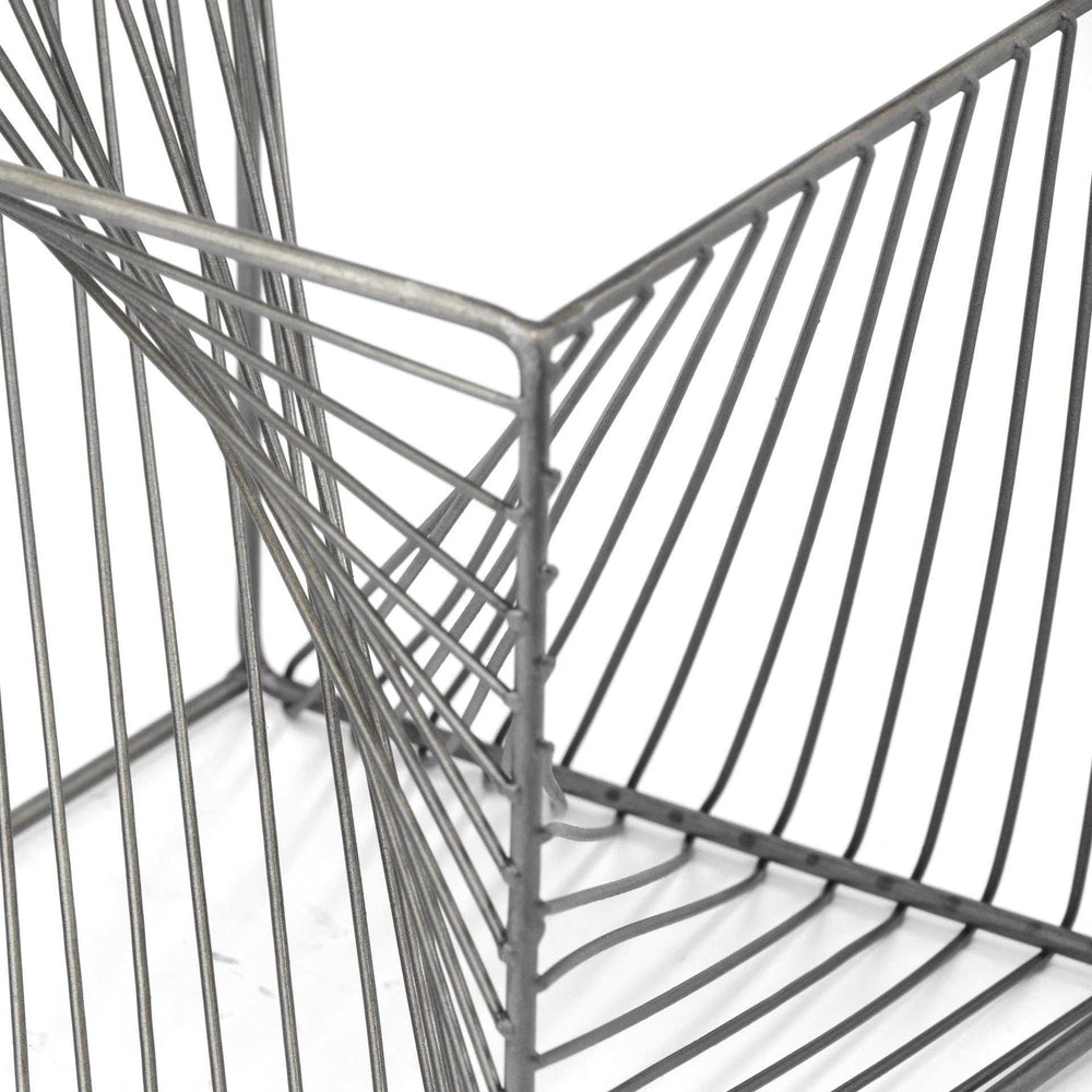 Contemporary Gray Metal Cubed Decor Piece - Homeroots - Flyclothing LLC