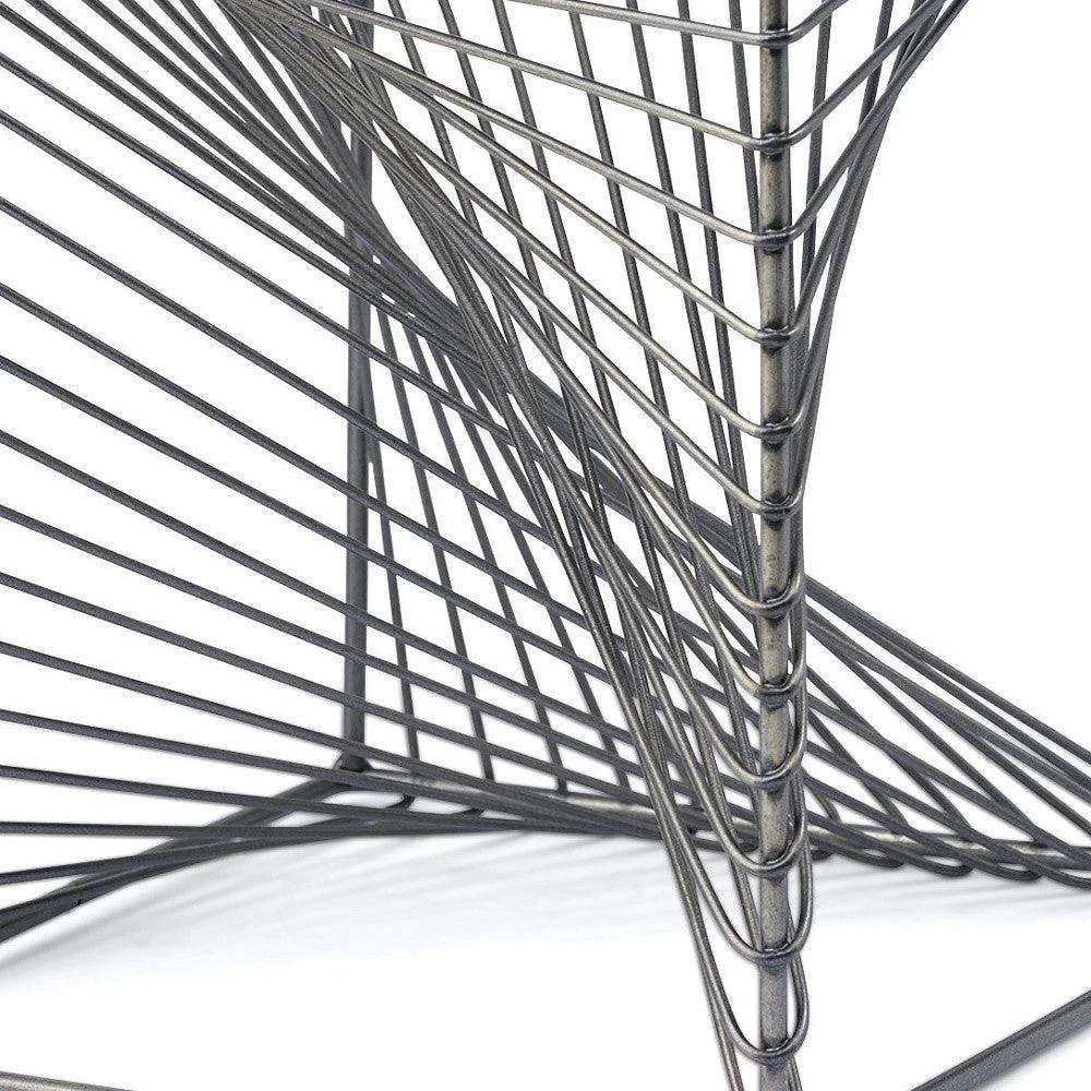 Contemporary Gray Metal Cubed Decor Piece - Homeroots - Flyclothing LLC