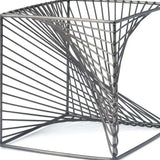 Contemporary Gray Metal Cubed Decor Piece - Homeroots - Flyclothing LLC