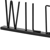 24" Black and Brown Metal And Wood Wild At Heart Tabletop Sign - Homeroots