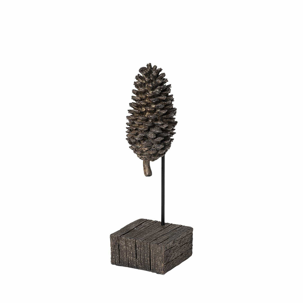 Petite Brown Resin Pinecone Shaped Decor Piece - Homeroots - Flyclothing LLC
