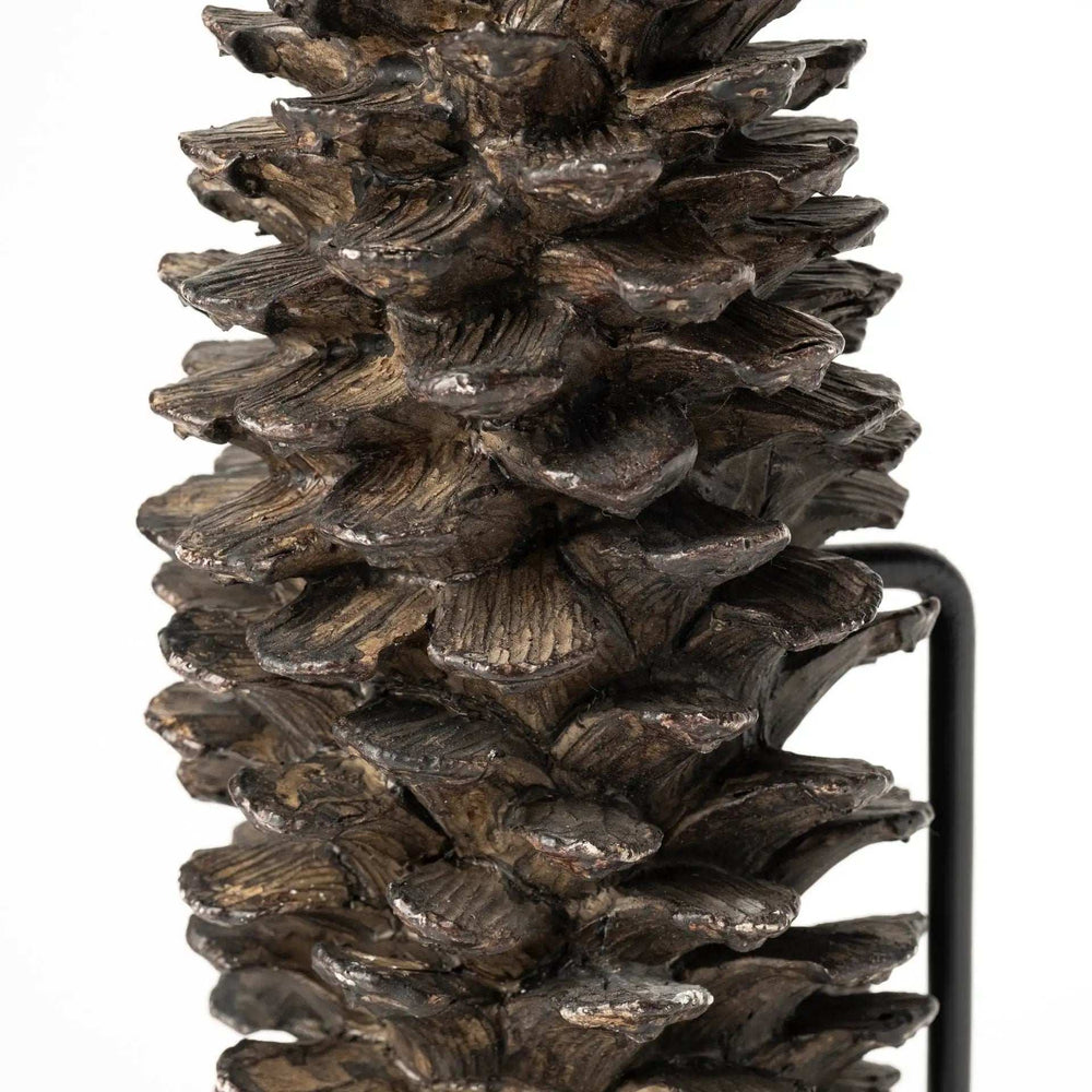 Petite Brown Resin Pinecone Shaped Decor Piece - Homeroots - Flyclothing LLC
