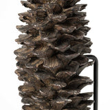 Petite Brown Resin Pinecone Shaped Decor Piece - Homeroots - Flyclothing LLC