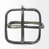 Silver Metal Cubed Shaped Link Sculpture - Homeroots - Flyclothing LLC