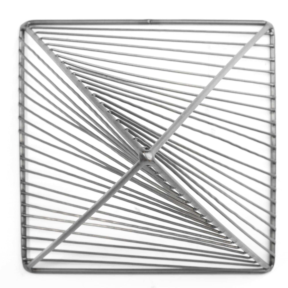Contemporary Gray Metal Triangular Decor Piece - Homeroots - Flyclothing LLC