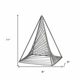 Contemporary Gray Metal Triangular Decor Piece - Homeroots - Flyclothing LLC