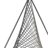Contemporary Gray Metal Triangular Decor Piece - Homeroots - Flyclothing LLC