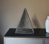 Contemporary Gray Metal Triangular Decor Piece - Homeroots - Flyclothing LLC
