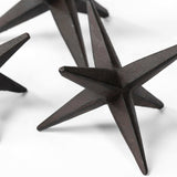 Set of Three Black Cast Iron Star Tabletop Sculptures - Homeroots - Flyclothing LLC